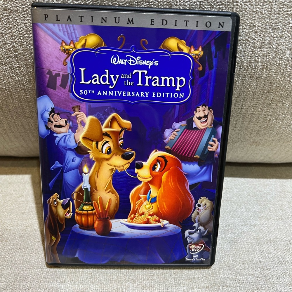 Lady & The Tramp 50th Anniversary Edition 2 Disc Dvd Platinum Edition
